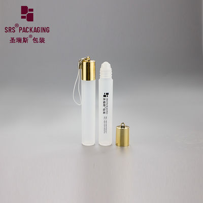 주문 후크가 있는 빈 미니 8ml 프로스트 아이 크림 플라스틱 롤러 볼 병 온라인 제조