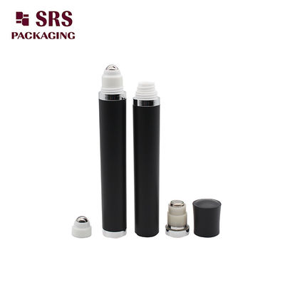 주문 비어있는 화장품 매트 블랙 진동 롤러 볼 병 10ml 눈 세럼 온라인 제조