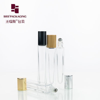 주문 GB1-10ML 향수 빈 유리 롤 상 병 두꺼운 벽 10ml 은 금속 덮개 온라인 제조