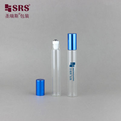 BLP ((S-A) -10ML 선명한 스틸 롤러 볼 유리 병 알루미늄 금속 캡과 얇은 벽