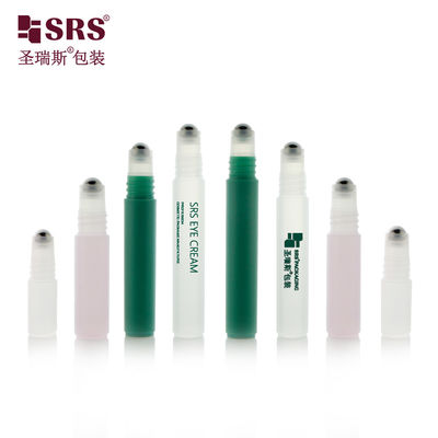 RPPH-8ML 슬림 롱 쉐이프 맞춤형 컬러 그린 레드 병, 스틸 롤러 볼, 스크류 캡 마감, 물린 후 사용