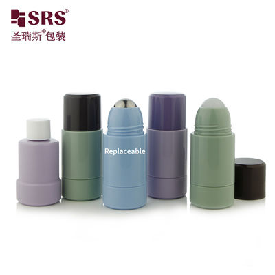 SRS 포장 플라스틱 리필 가능 롤온 보틀 50ml 75ml