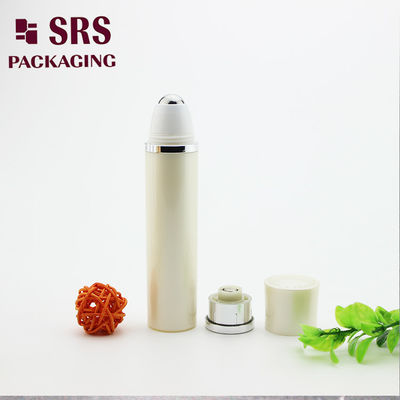 고급 눈 크림 롤러 볼 병 진주 흰색 30ml