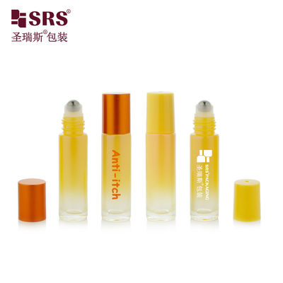 BLPM-10ml 매트 그레이디언트 노란색 색상 맞춤형 스틸 공과 함께 무료 샘플