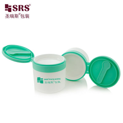 친환경 SRS1 120ml 150ml 흰색 PP PCR 플라스틱 용기 (스푼, 족집게 포함)