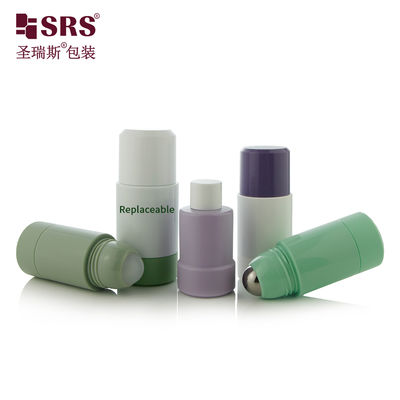 다시 채워질 수 있는 PP PCR Roll On Flask 50ml 75ml 스틸 플라스틱 공