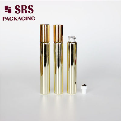 SRS 화장품 빈 10ml 금 유리 롤러 볼 향수병
