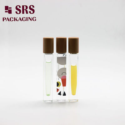 SRS 빈 맞춤형 유리 롤온 보틀 10ml, 사각형 두꺼운 벽