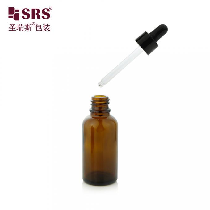 여드름 완화 에센셜 오일 유리 드롭퍼 병 (PP 플라스틱 드롭퍼 처리 포함) 4